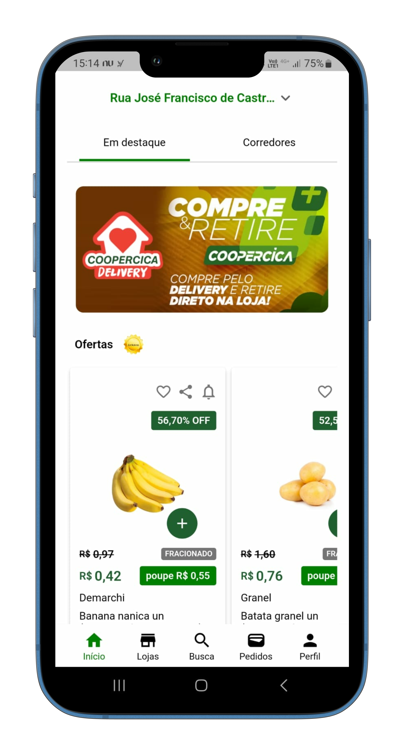 mockup aplicativo sicompra abx store